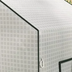 Rootz Greenhouse Film Cover - UV -skyddad ersättning tarp - tårbeständig plast - 140x73x190cm vit