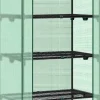 Rootz Greenhouse With Rollers - Foil Shelter - Plant Grow House - Skyddar från UV & Frost - 70x163x50cm, grönt, svart