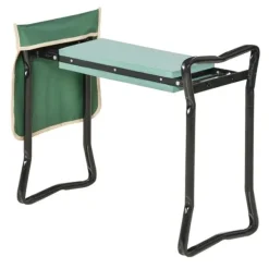 Rootz Kneeler - Vikbar trädgårdspall - 2 i 1 knästöd med verktygsväska - EVA - Skum - Grön - 58 x 28 x 49 cm