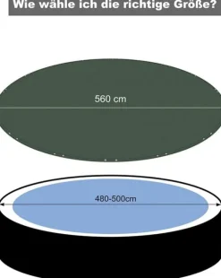 Rootz Premium Poolskydd - Poolskydd - Poolpresenning - Hållbar, UV- och algskydd, Skräpskydd - Flera storlekar (305 cm till 610 cm diameter)