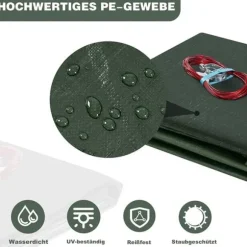 Rootz Premium Poolskydd - Poolskydd - Poolpresenning - Hållbar, UV- och algskydd, Skräpskydd - Flera storlekar (305 cm till 610 cm diameter)