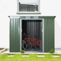 Rootz Tool Shed - Garden Shed - Lagringshus - Hållbar och ventilerad - 213 x 130 x 159 cm - Grönt