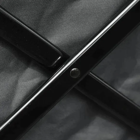 Rootz Transportvagn - Trädgårdsvagn - Strandvagn - Teleskophandtag - Justerbart handtag - Metall - Oxford - Mörkgrå - 108 x 53 x 59-89 cm