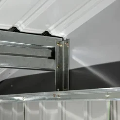 Rootz Trädgårdsbod - Verktygsskjul - Korrugerat stål - Ljusgrön - 2,77 x 1,95 x 1,92 cm