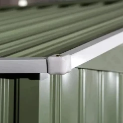 Rootz Trädgårdsbod - Verktygsskjul - Korrugerat stål - Ljusgrön - 2,77 x 1,95 x 1,92 cm