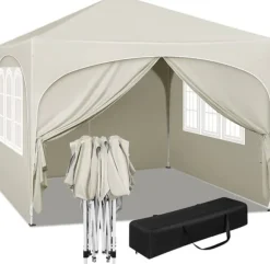 Rootz Ultimate Outdoor Gazebo - Väderbeständig paviljong - Eventtält - Stark metallram - UV- och regnskydd - Enkel installation - 3x3m