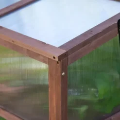 Rootz Upphöjd säng - Odlingsbord - Örtbädd - Växtlåda för trädgården - Balkong och uteplats - Granträ - PC Board - Brun - 90 x 50 x 93 cm