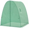 Rootz välvt växthus - folie tomathus - bärbart växtskydd - stabilitet och optimal ventilation - 1,8 x 1,8 x 2 m