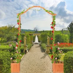 Rosbåge, 209x181x60 cm, Orange, Trä