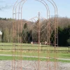 Rose Arch with Fence - Climbing Plant Support - järnhållbarhet, trädgårdsdekorationsport