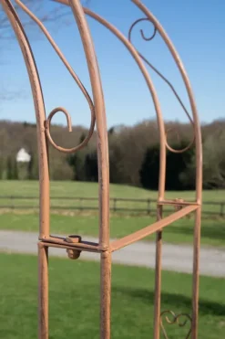 Rose Arch with Fence - Climbing Plant Support - järnhållbarhet, trädgårdsdekorationsport
