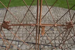 Rose Arch with Fence - Climbing Plant Support - järnhållbarhet, trädgårdsdekorationsport