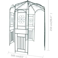 Rosenbåge 250 cm mörkgrön - Rosenbåge - Rosenbågar - Home & Living