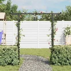 Rosenbåge för klätterväxter - Trädgårdsbåge i järn | Storlek: 200x52x204 cm