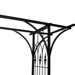 Rosenbåge för klätterväxter - Trädgårdsbåge i järn | Storlek: 200x52x204 cm