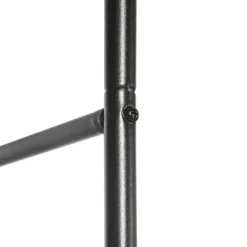 Rosenbåge/trädgårdsbåge i metall, svart, 140×40×240 cm, för klätterväxter