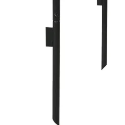 Rosenbåge/trädgårdsbåge i metall, svart, 140×40×240 cm, för klätterväxter