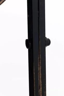 Rosie Half Gazebo with Bench - Bronze Metal Garden Trellis Arbour - 178cm Height