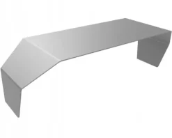 ROSTFRI skyddstak för brevlåda 40 x 17 cm