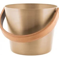 Rostfritt Saunahink, 5l, aluminium, champagne