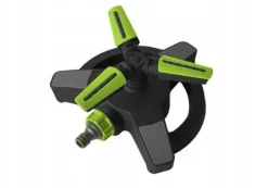 Roterande trearmad sprinkler på en bas med 8 funktioner, ABS TPR