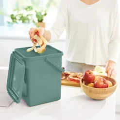 Rotho Bio 9L komposthink med kolfilter - Mörkgrön