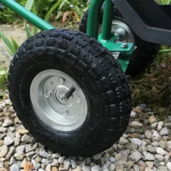 Rullande Trädgårdsvagn Stol Tung Belastningskapacitet, Svängbar - Perfekt för Trädgårdsarbete, Landskapsarbete, ogräsrensning och Arbete Utomhus