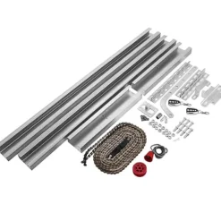 Rulldörröppnare 1000N, Garageportöppnare, 120W Fjärrkontroll, Elektrisk 800N, Automatiska grindöppnare Kit