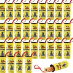 Rulle med flugfällapapper - Tejp mot insekter som flugor, myggor och malar - Res[J177]