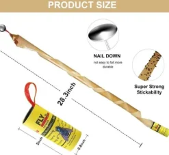 Rulle med flugfällapapper - Tejp mot insekter som flugor, myggor och malar - Res[J177]