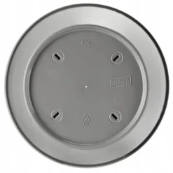 Rund plastkruka Azalea grå 15x13,9cm