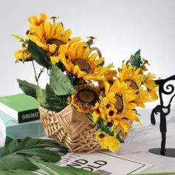 Rustik handgjord vattentät rotting blomkorg