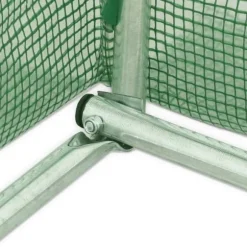 Rymligt växthus 13,5 m² - skydda dina växter | Storlek: 450x300x200 cm | Färg: Grön