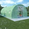 Rymligt växthus 18 m² med rostfri ram | Storlek: 600x300x200 cm | Färg: Grön