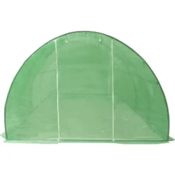 Rymligt växthus 18 m² med rostfri ram | Storlek: 600x300x200 cm | Färg: Grön