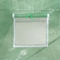 Rymligt växthus 18 m² med rostfri ram | Storlek: 600x300x200 cm | Färg: Grön