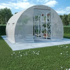 Rymligt växthus 9m² med galvaniserad stålram | Mått: 300x300x200 cm