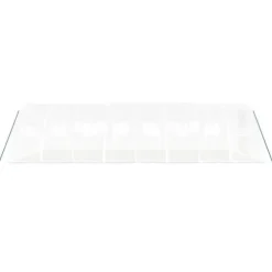 Rymligt växthus med stålram - Skydd för växter | Färg: Vit | Storlek: 32 m² (8x4x2 m)