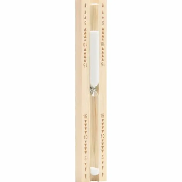 Sandur för bastu - Massivt Furuträ | Timer: 15 minuter | Färg: Natur | Värmebeständigt