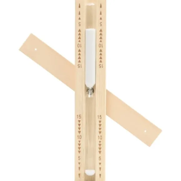 Sandur för bastu - Massivt Furuträ | Timer: 15 minuter | Färg: Natur | Värmebeständigt