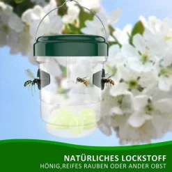 Sats med 2 soliga getingfällor, myggfälla, flugfälla, levande solfälla mot getingar, bin, vägglöss 106