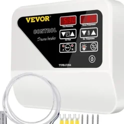 Sauna Kontroller - UKIKI - Modell 1 - 3 till 9 kW - Digitalskärm - Överhettningsskydd