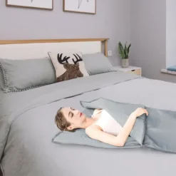 Saunafilt, Bärbar & Fällbar, 180 x 80 cm, 650W Effekt, Tidsintervall 15-60 minuter, Temperaturintervall 35-80?, Fjärrkontroll