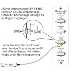 Schabus 200362 SHT 8800 Vattensensor för analoga ingångar