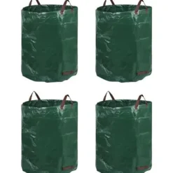 Säckar för trädgårdsavfall - miniClover - 272 L - Grön och svart - 65x65x74 cm - Stor kapacitet