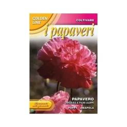 SEMEN AV PAPAVERO RHOEAS MED DUBBLA BLOMMOR trädgård frön blommor