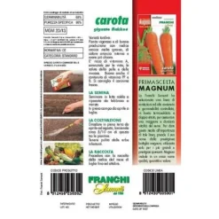 SEMI CAROTA FLAKKEE 2 BUSTA MAGNUM FRANCHI SEMENTI