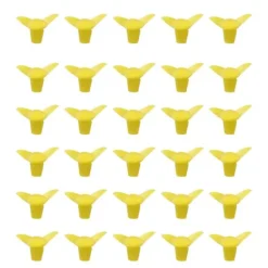 30Set Ersättningsdelar för Fågelmatare Blomma Plast Fågelmatare Ersättningsdelar Tillbehör för GardenYellow
