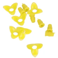 30Set Ersättningsdelar för Fågelmatare Blomma Plast Fågelmatare Ersättningsdelar Tillbehör för GardenYellow