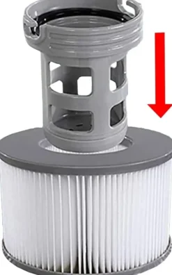 Set med 3 filter att bytafilterpatron, filter , filterhållare